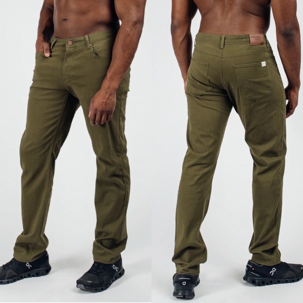 Barbell Apparel‎ Athletic Chino Pant in Drab Army Green.